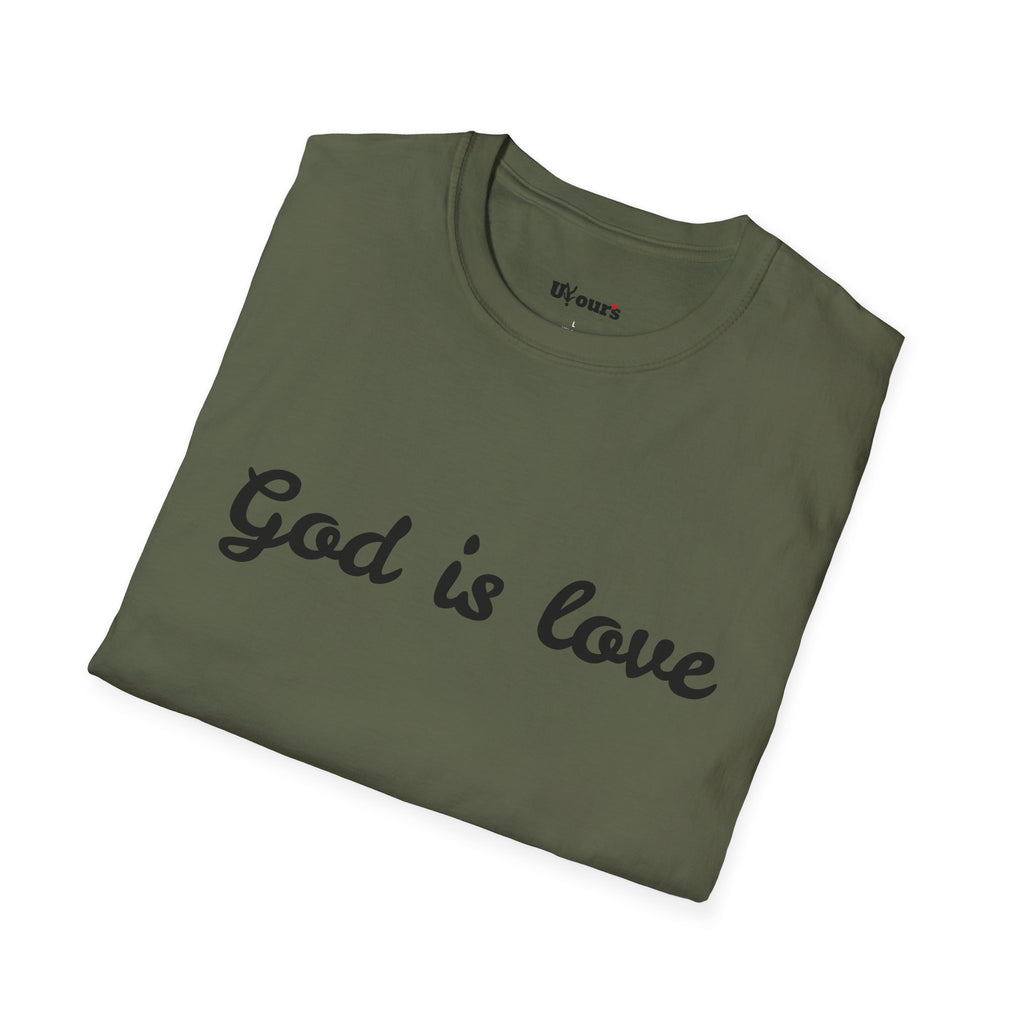God is Love T-Shirt | Script Faith Christian Tee