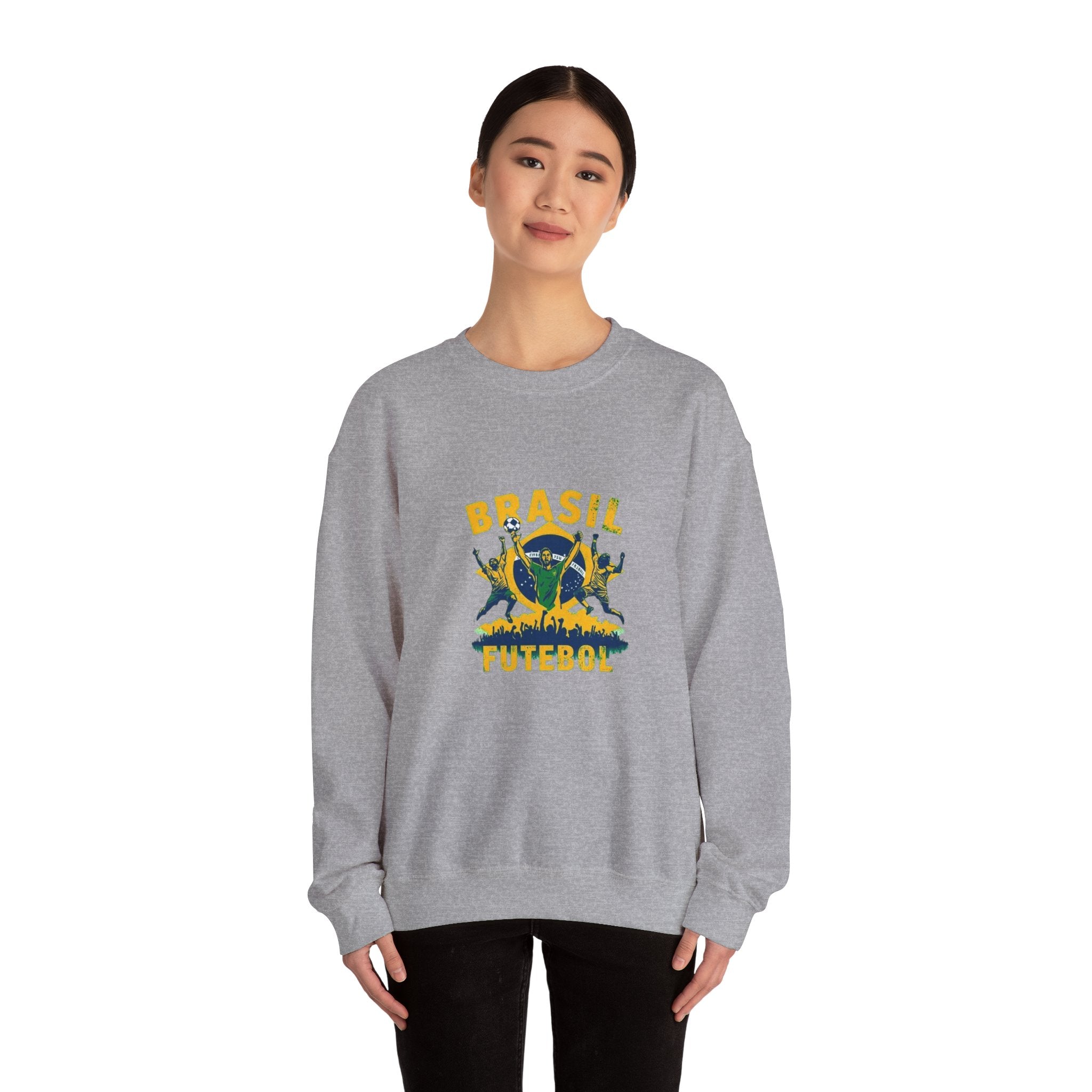 Brasil Futebol Crewneck Sweatshirt — Brazilian Soccer Graphic Pullover