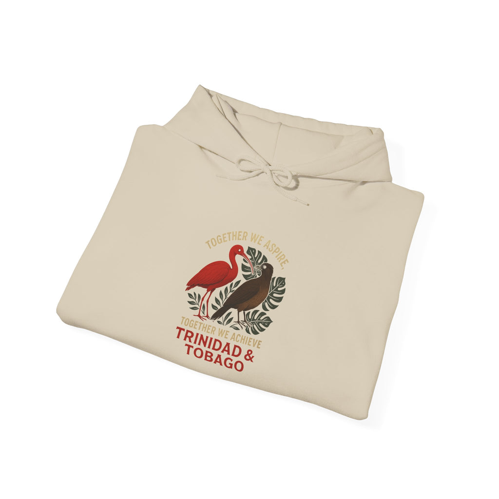 Trinidad & Tobago Flamingo Crest Hoodie | Island Pride Sweatshirt