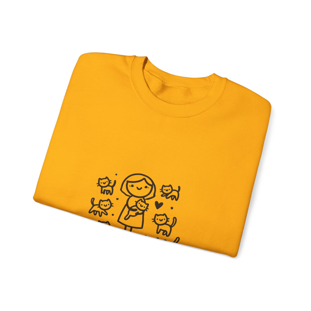 Unisex Heavy Blend™ Crewneck Sweatshirt Cat Theme