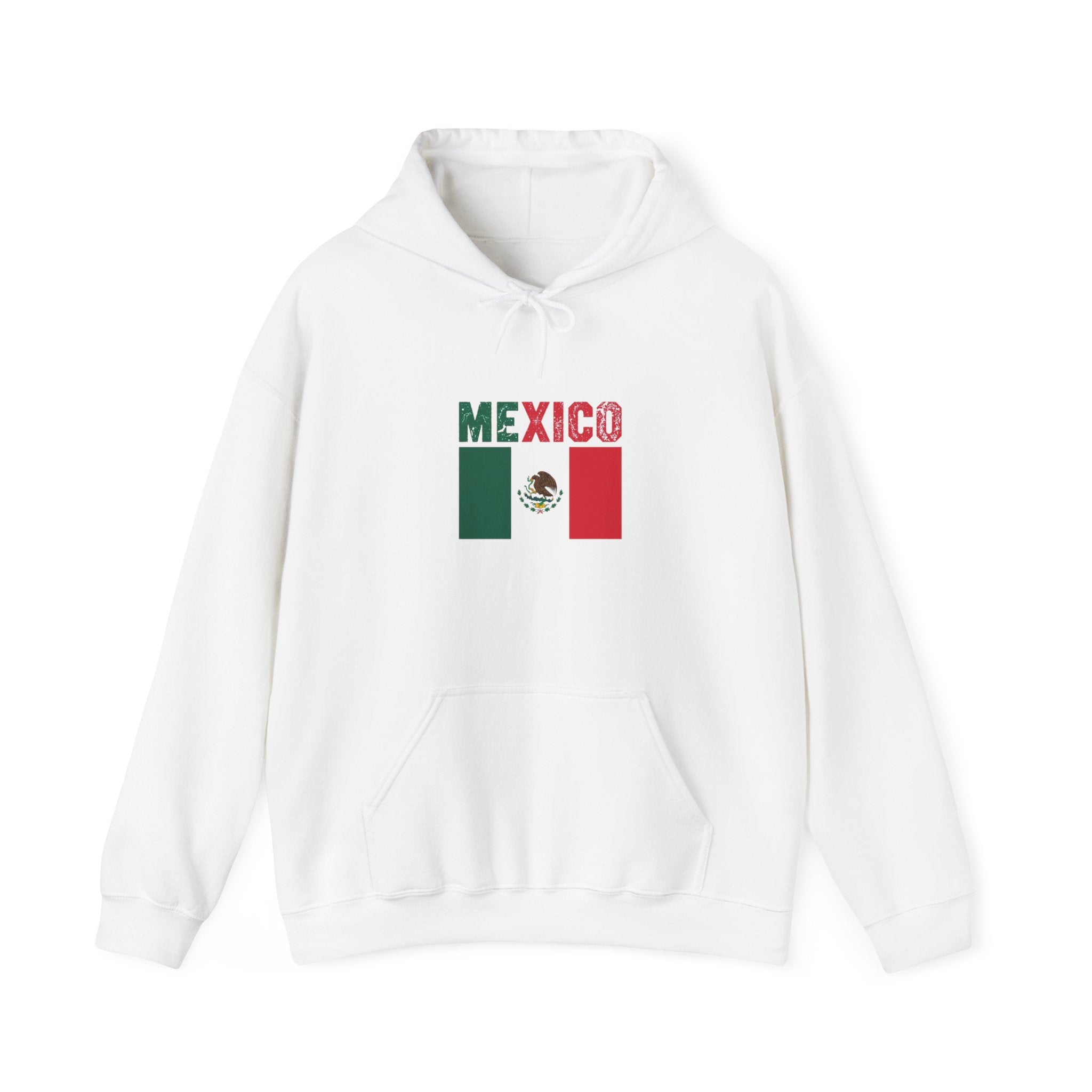 Mexico Flag Hoodie - Mexican Pride Pullover with National Emblem