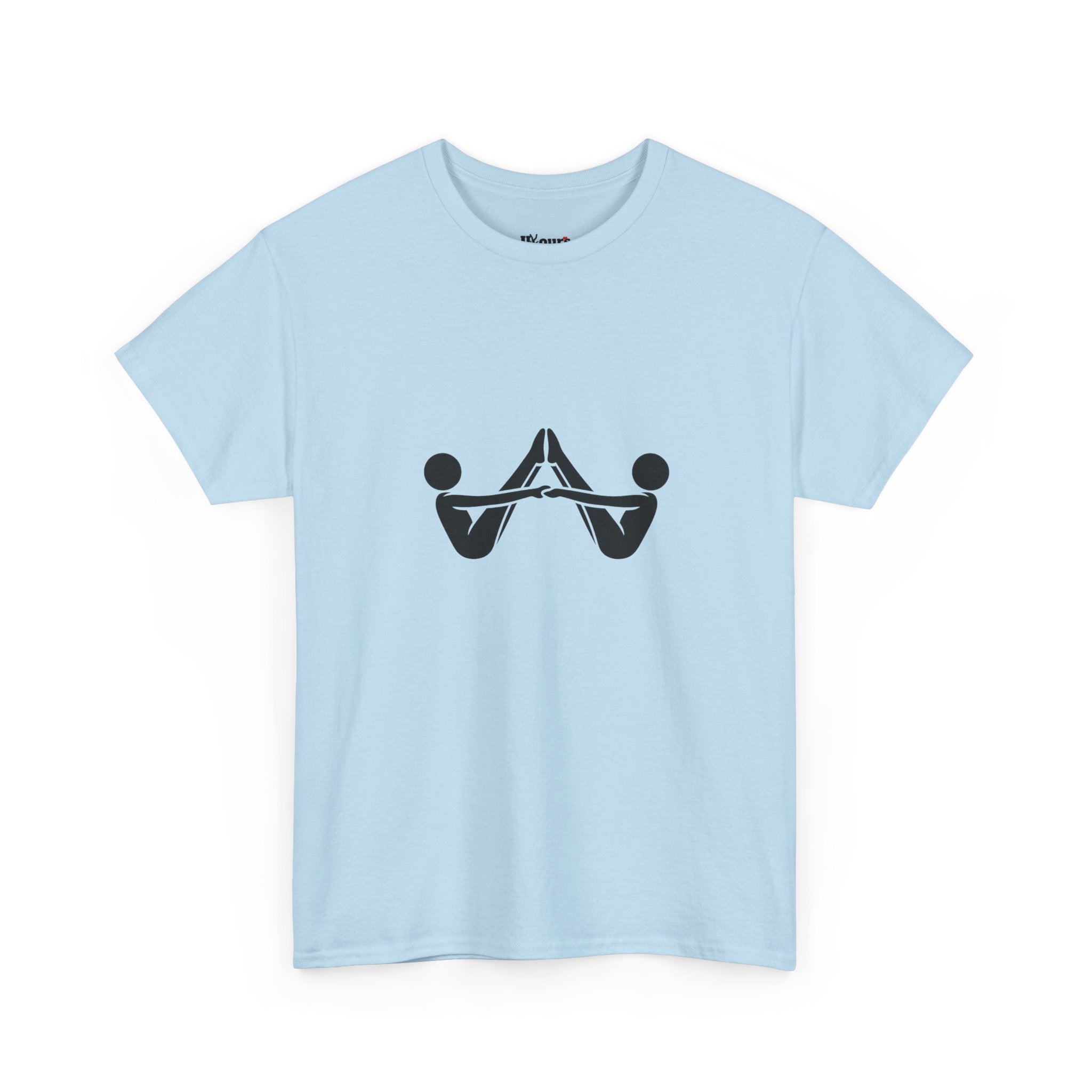 Abstract Mirror Hands T-Shirt — Minimalist Geometric Graphic Tee