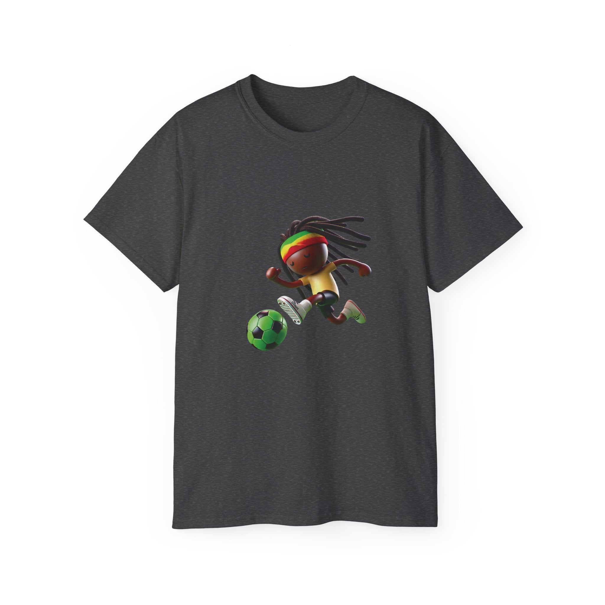 Unisex Ultra Cotton Tee Dread Soccer Player Irie