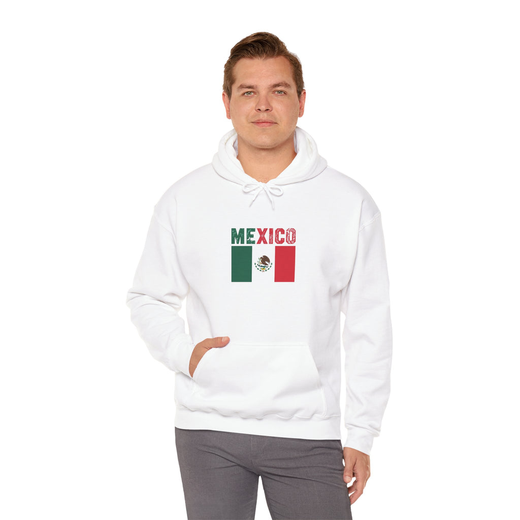 Mexico Flag Hoodie - Mexican Pride Pullover with National Emblem