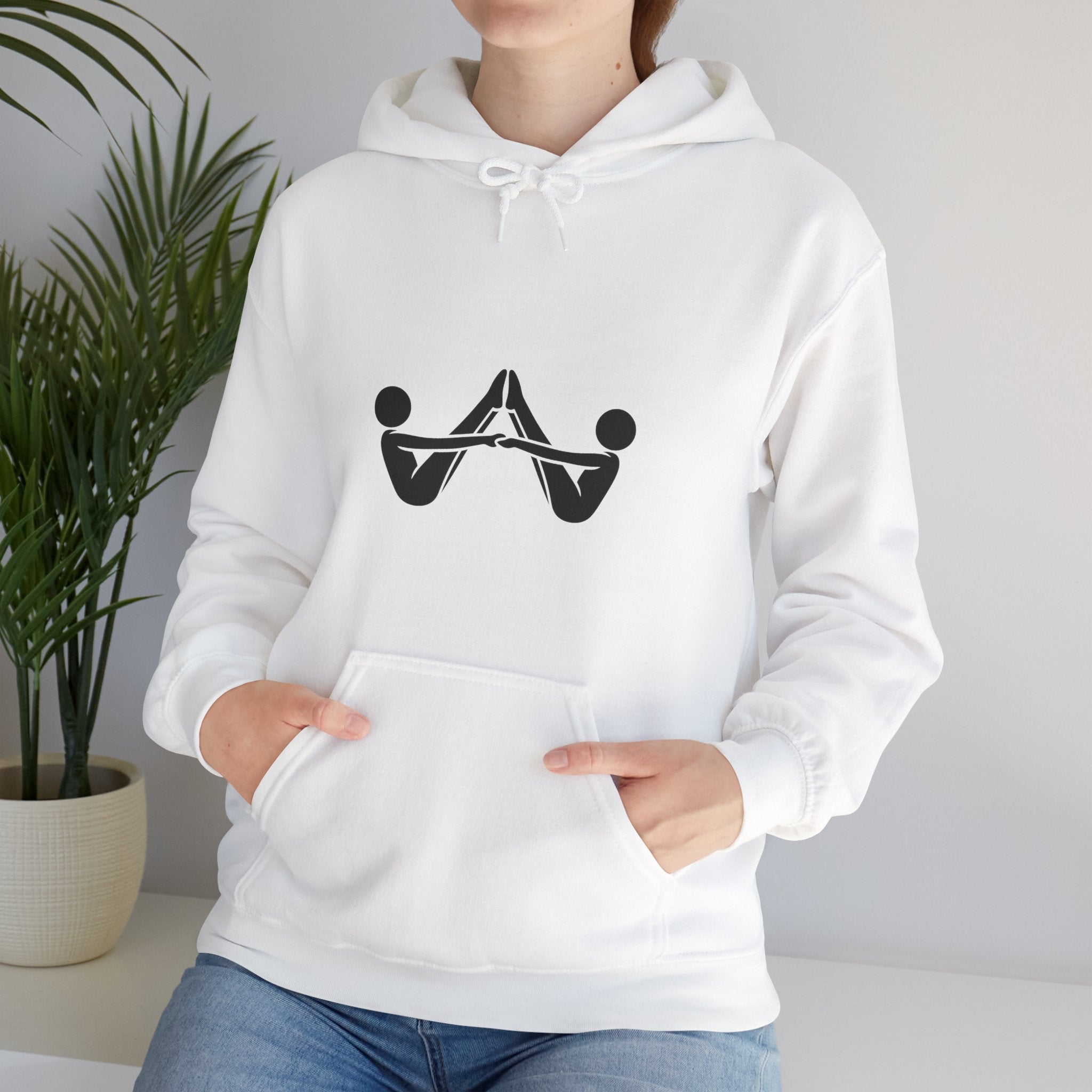 Hoodie — Minimalist Balance Symbol Pullover