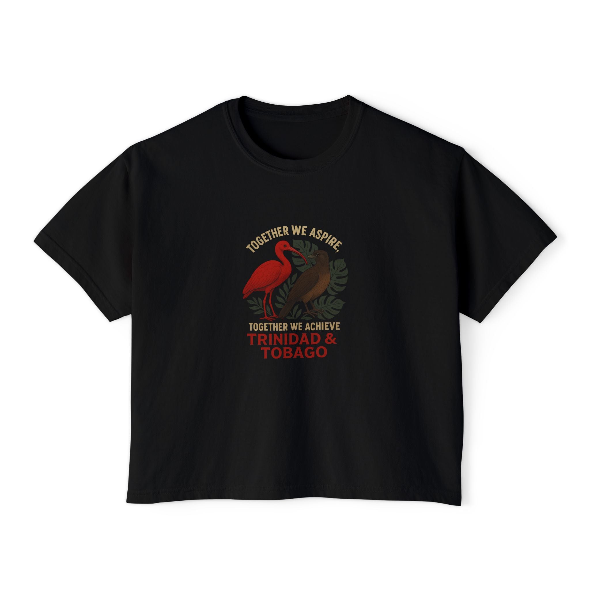 Trinidad & Tobago Graphic Tee — 'Together We Achieve' Women’s Boxy Shirt