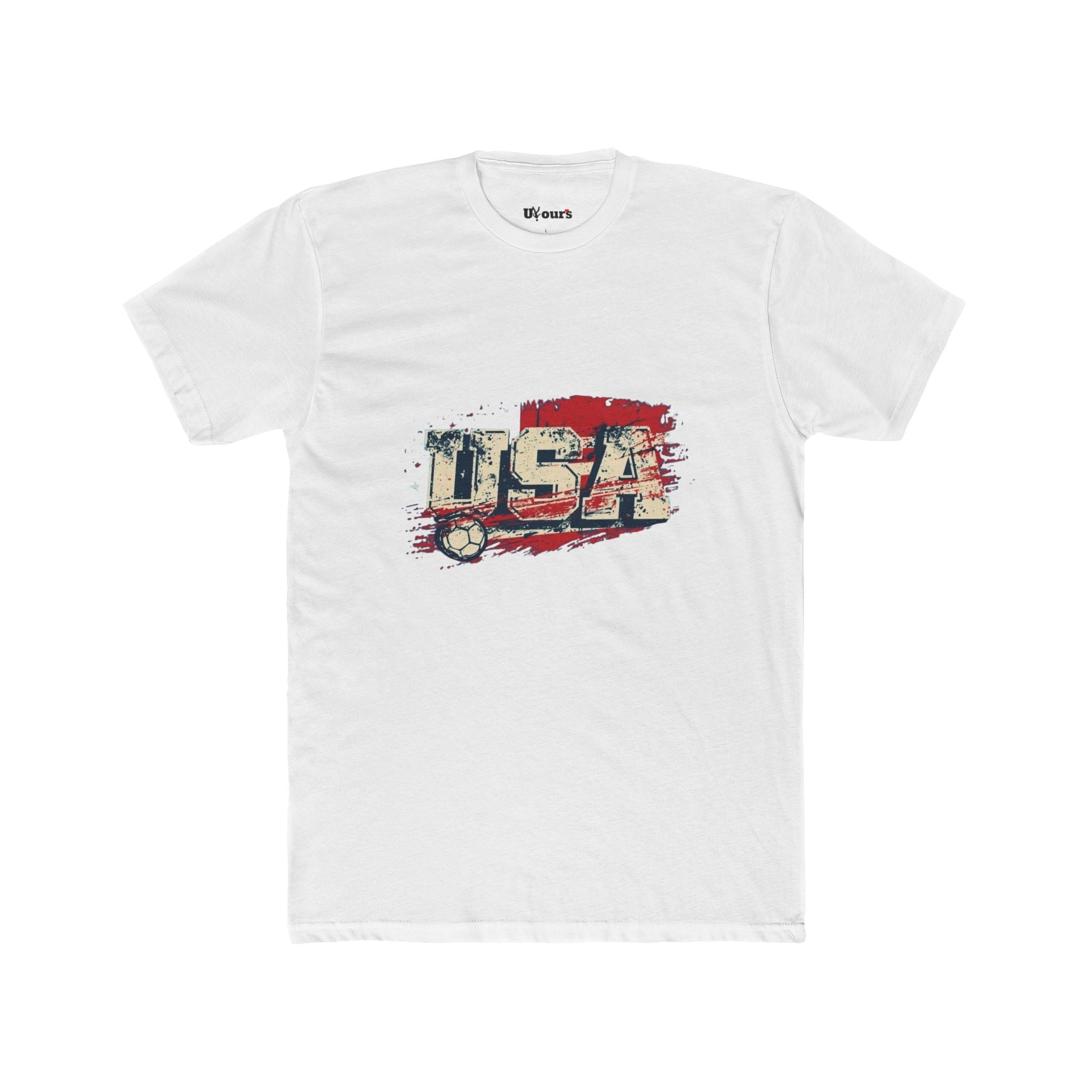 USA Distressed Flag T‑Shirt — Patriotic Vintage Graphic Tee