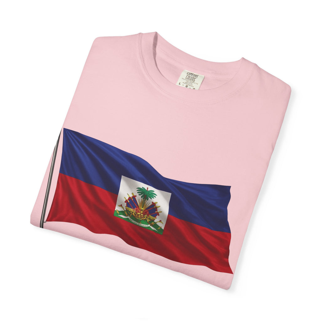Haiti Flag T-Shirt — "L'Union fait la Force" Patriotic Tee