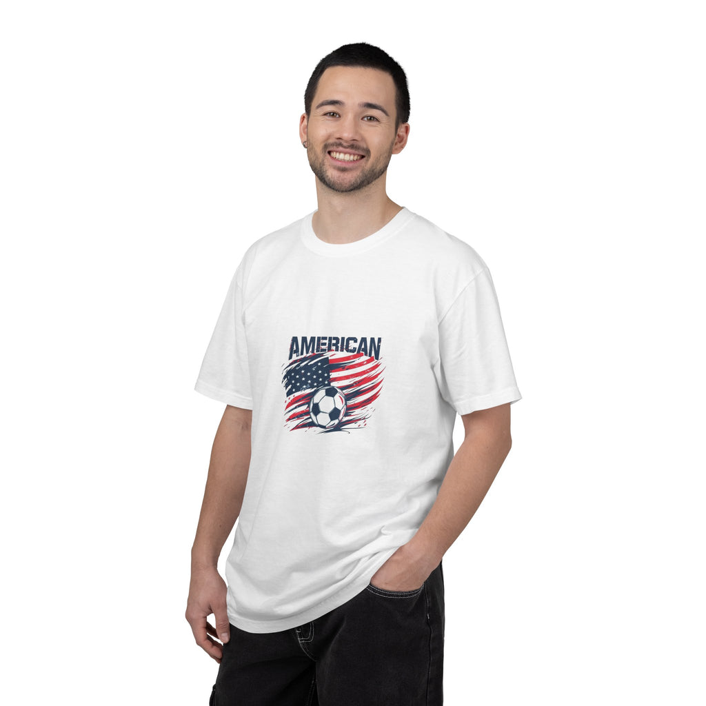 Soccer USA T-Shirt – "American" Flag & Soccer Ball Graphic