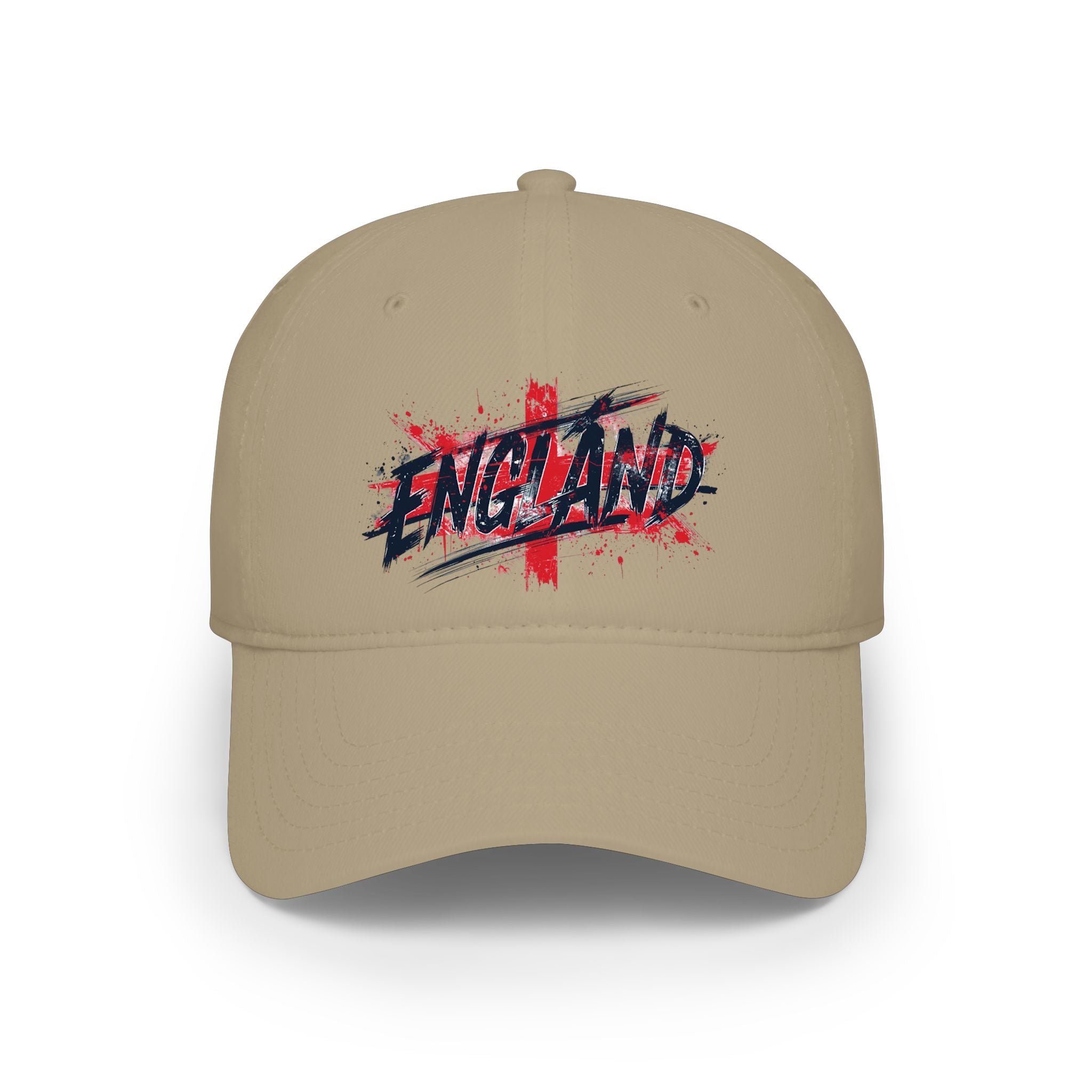 England Flag Baseball Cap – Grunge 'England' Logo Low Profile Hat, Patriotic Soccer Fan Gift
