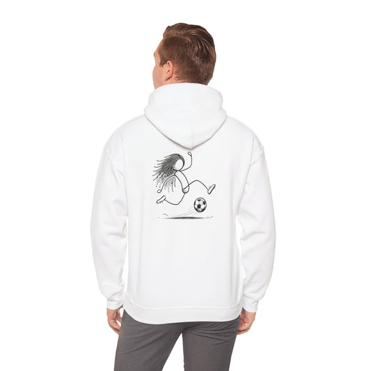Unisex Heavy Blend™ Hooded Sweatshirt Dreadlocks, Soccer Player