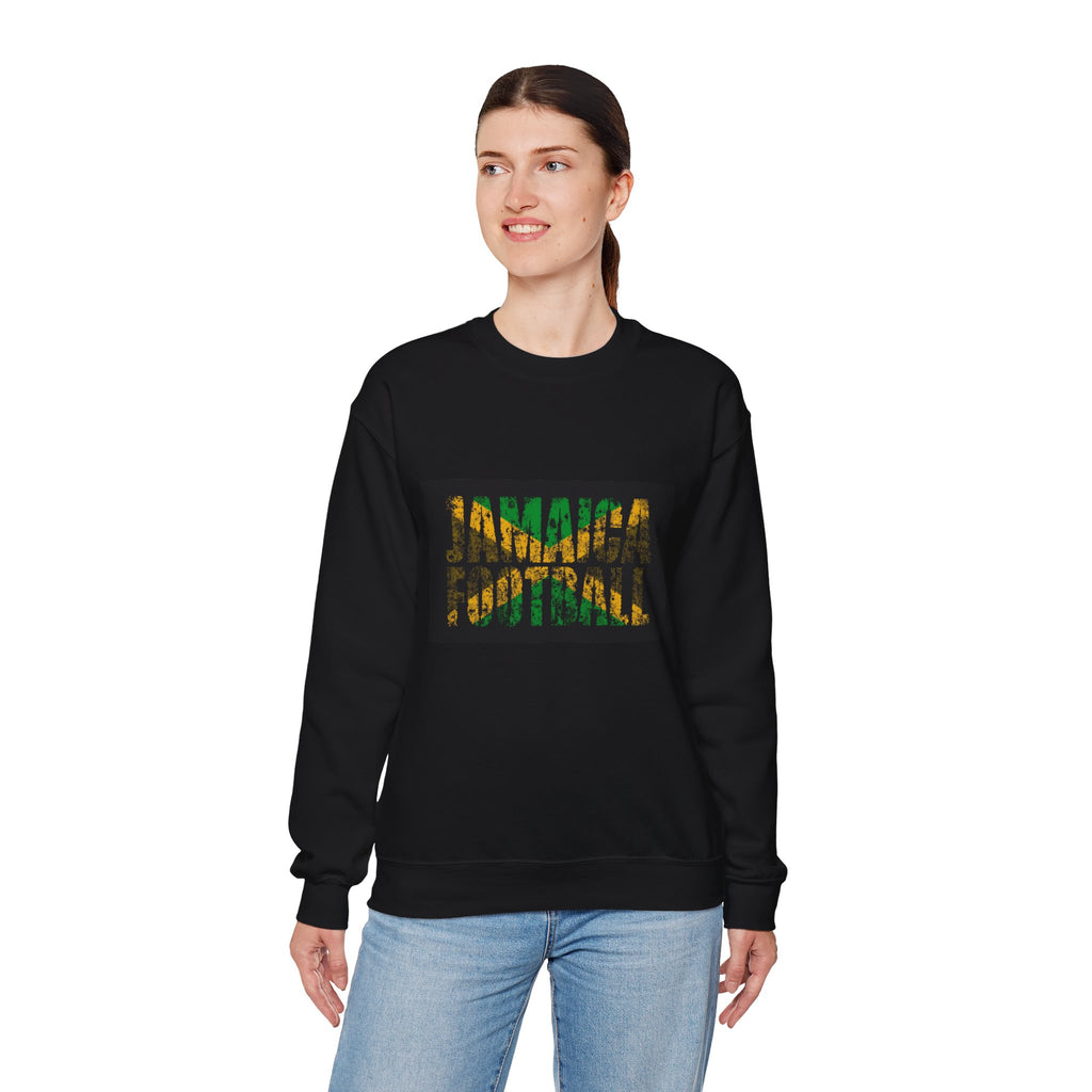 Crewneck Sweatshirt — Jamaican Flag Patterned DNA Graphic