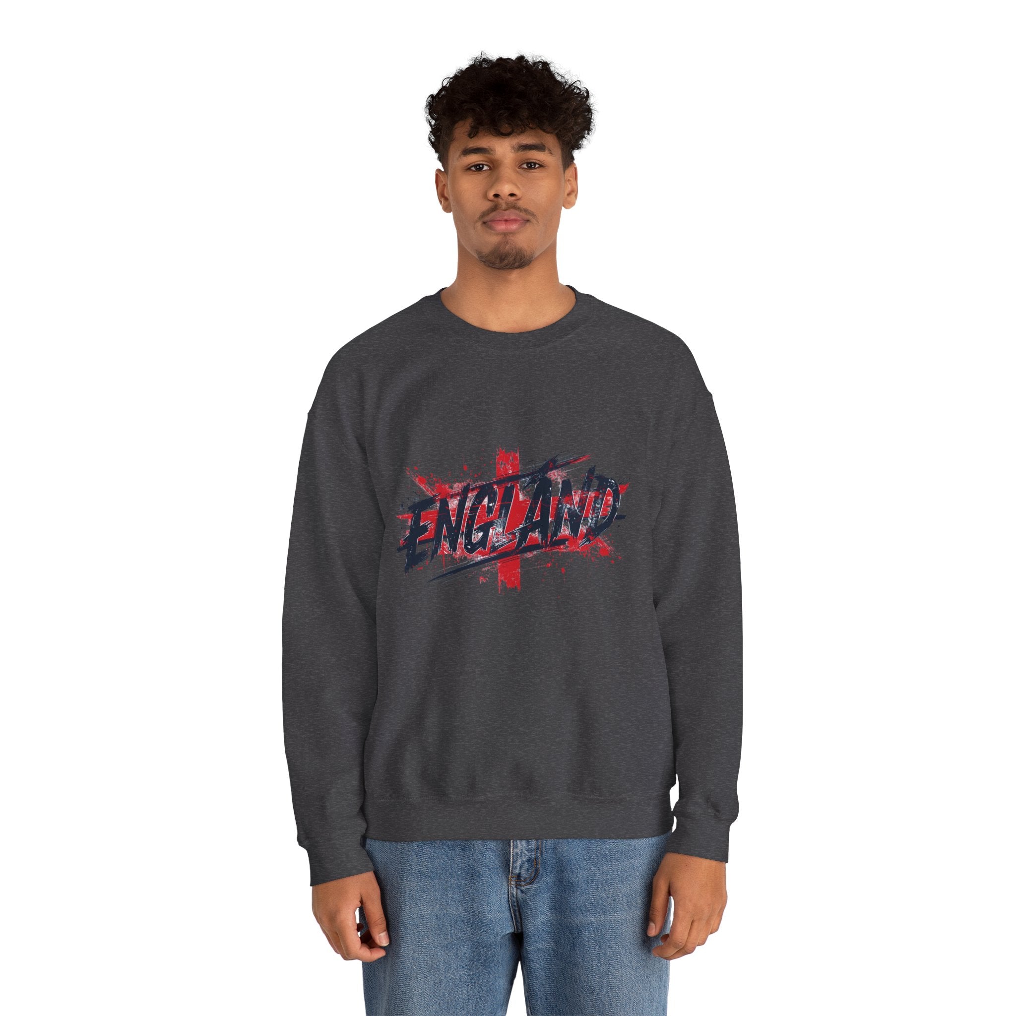 England Flag Grunge Sweatshirt