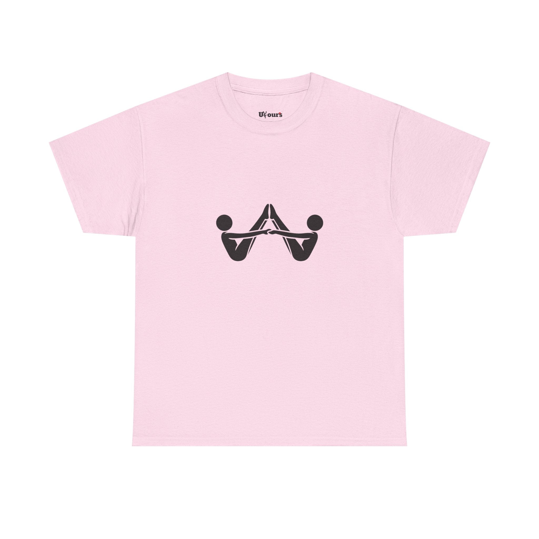 Abstract Mirror Hands T-Shirt — Minimalist Geometric Graphic Tee