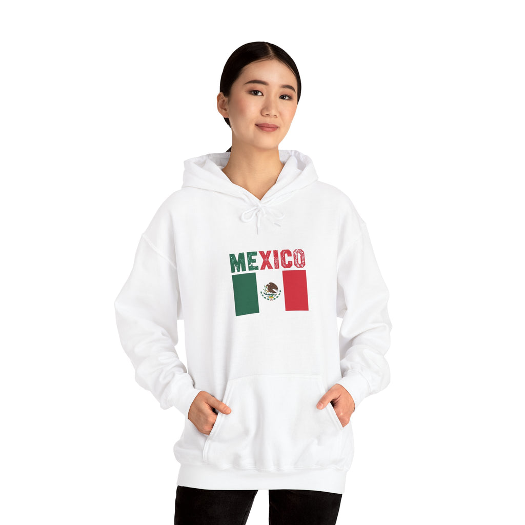 Mexico Flag Hoodie - Mexican Pride Pullover with National Emblem