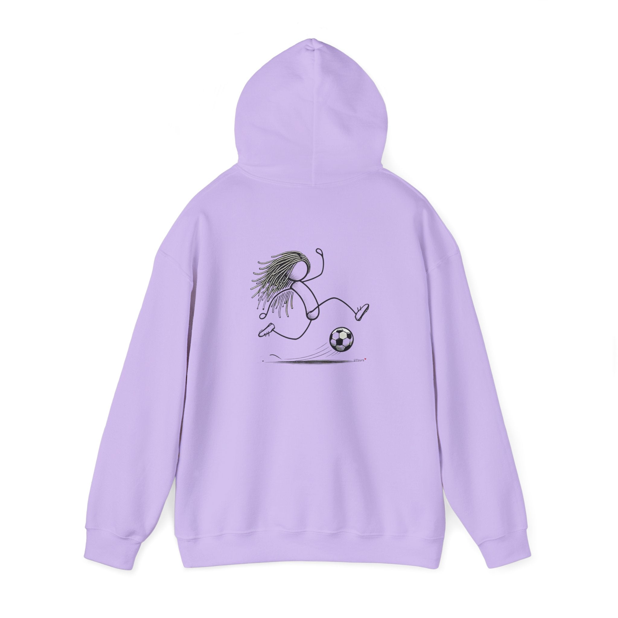 Unisex Heavy Blend™ Hooded Sweatshirt Dreadlocks, Soccer Player