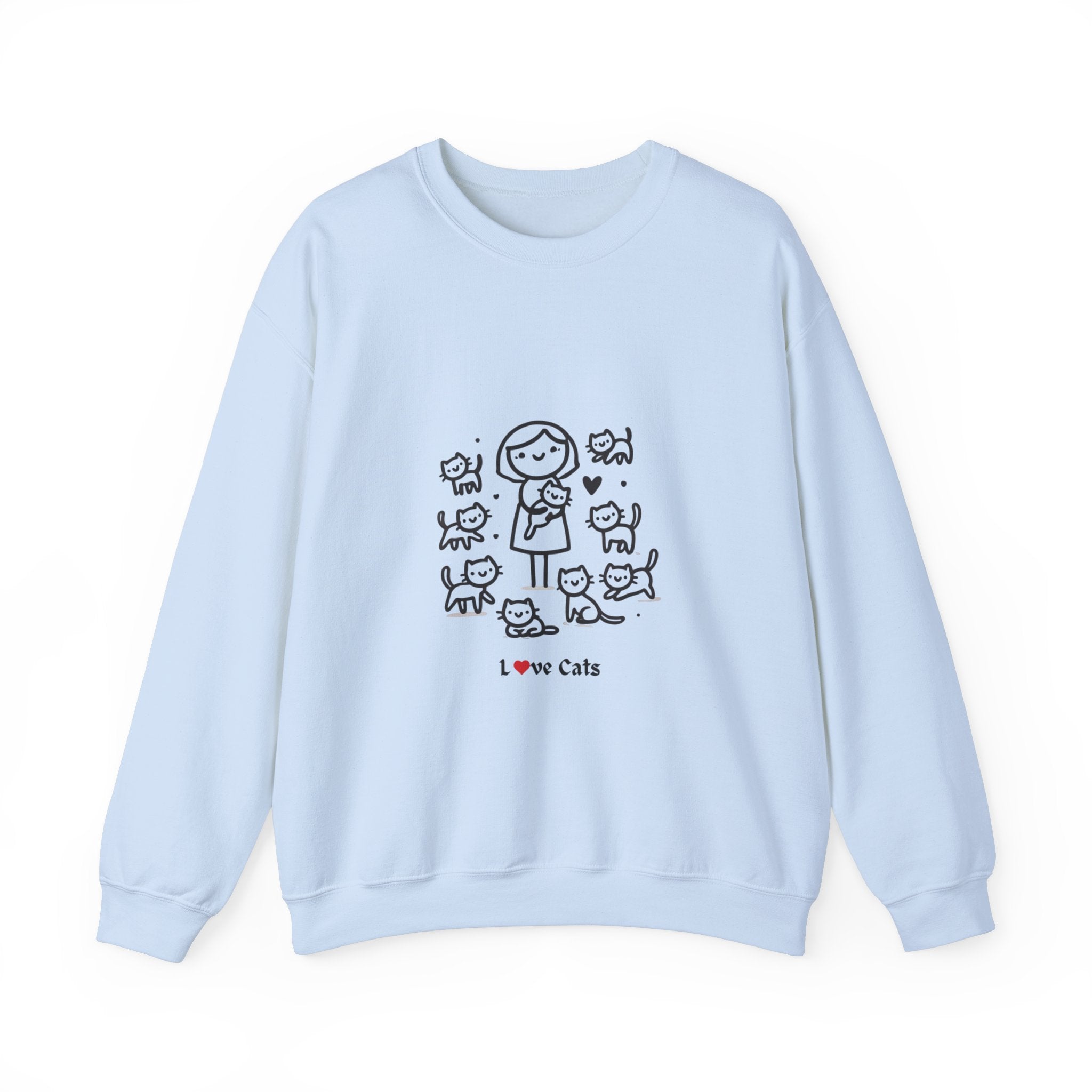 Unisex Heavy Blend™ Crewneck Sweatshirt Cat Theme