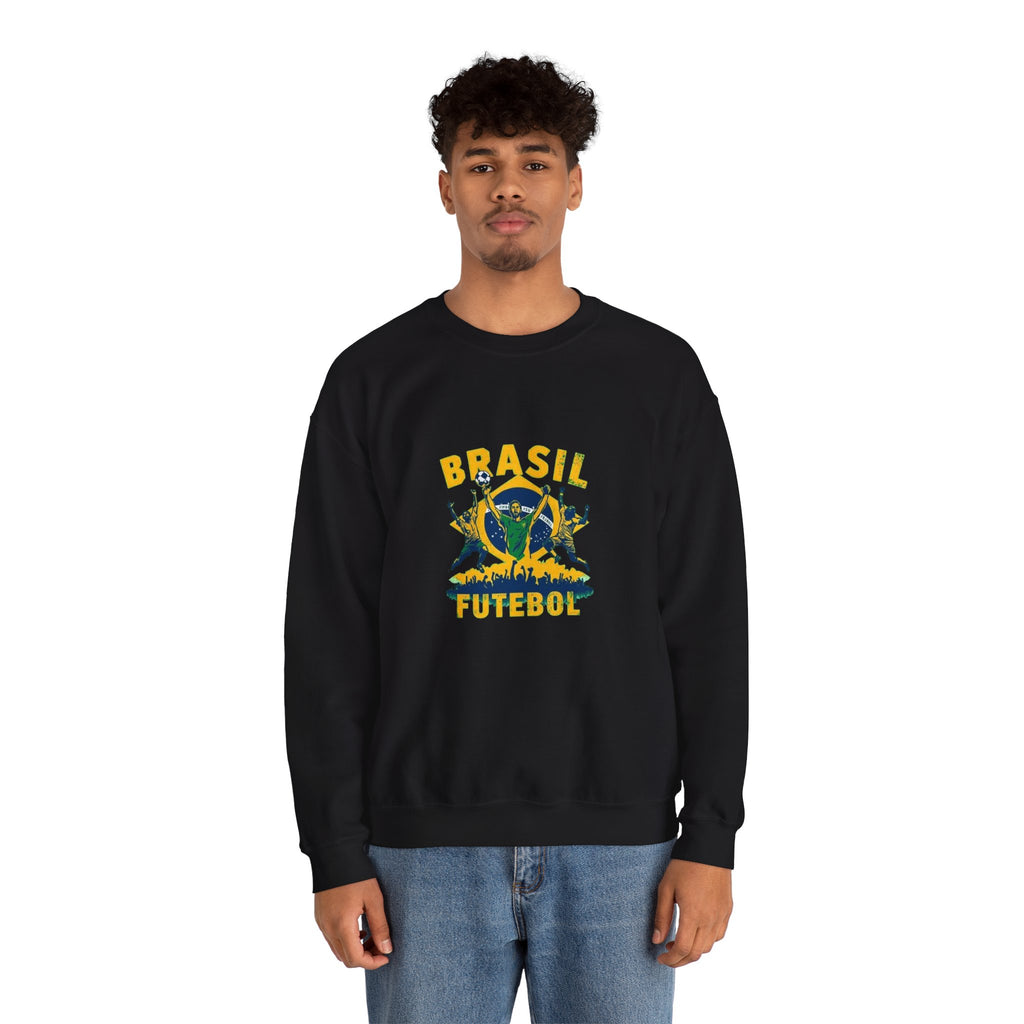 Brasil Futebol Crewneck Sweatshirt — Brazilian Soccer Graphic Pullover