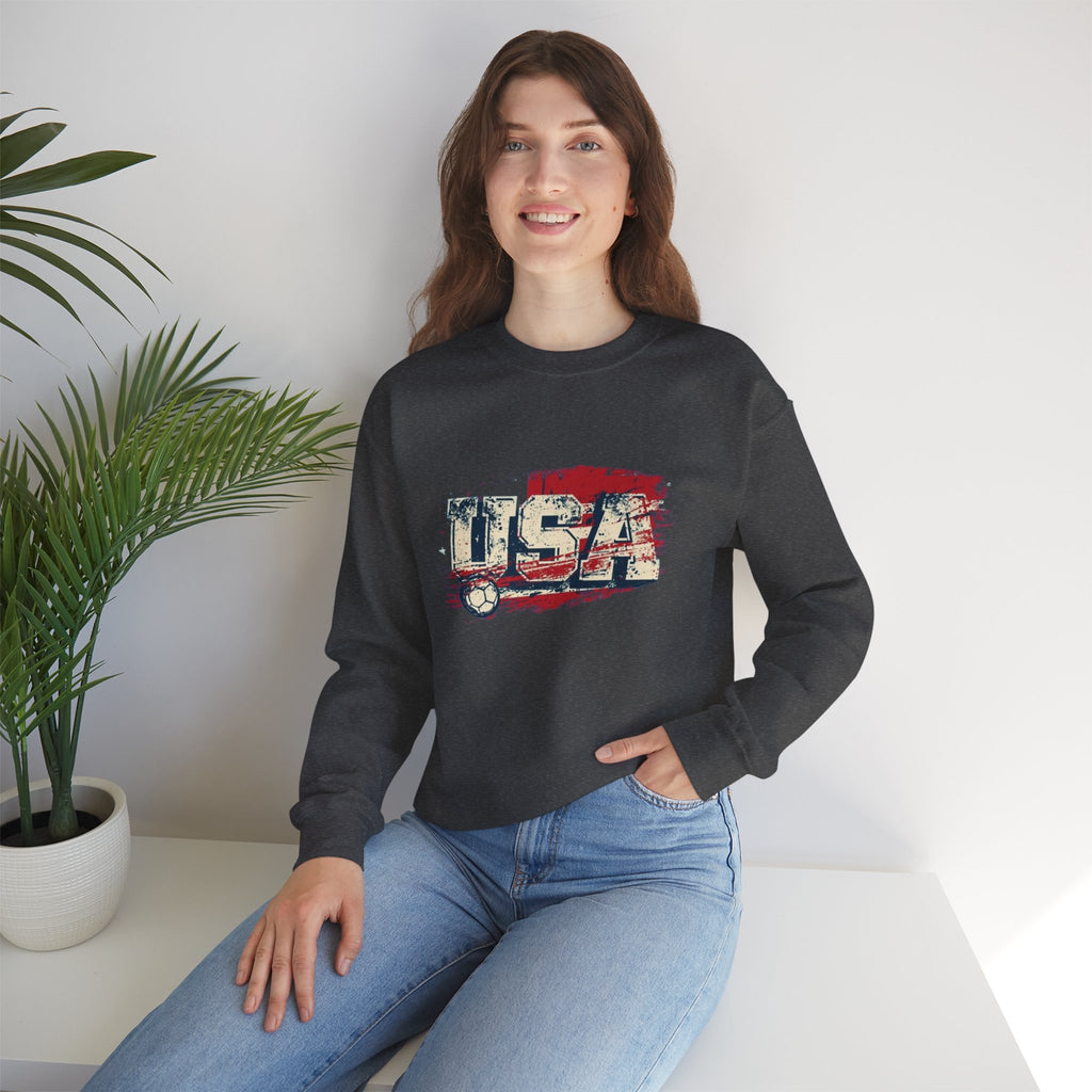 USA Soccer Crewneck Sweatshirt — Vintage American Soccer Pride