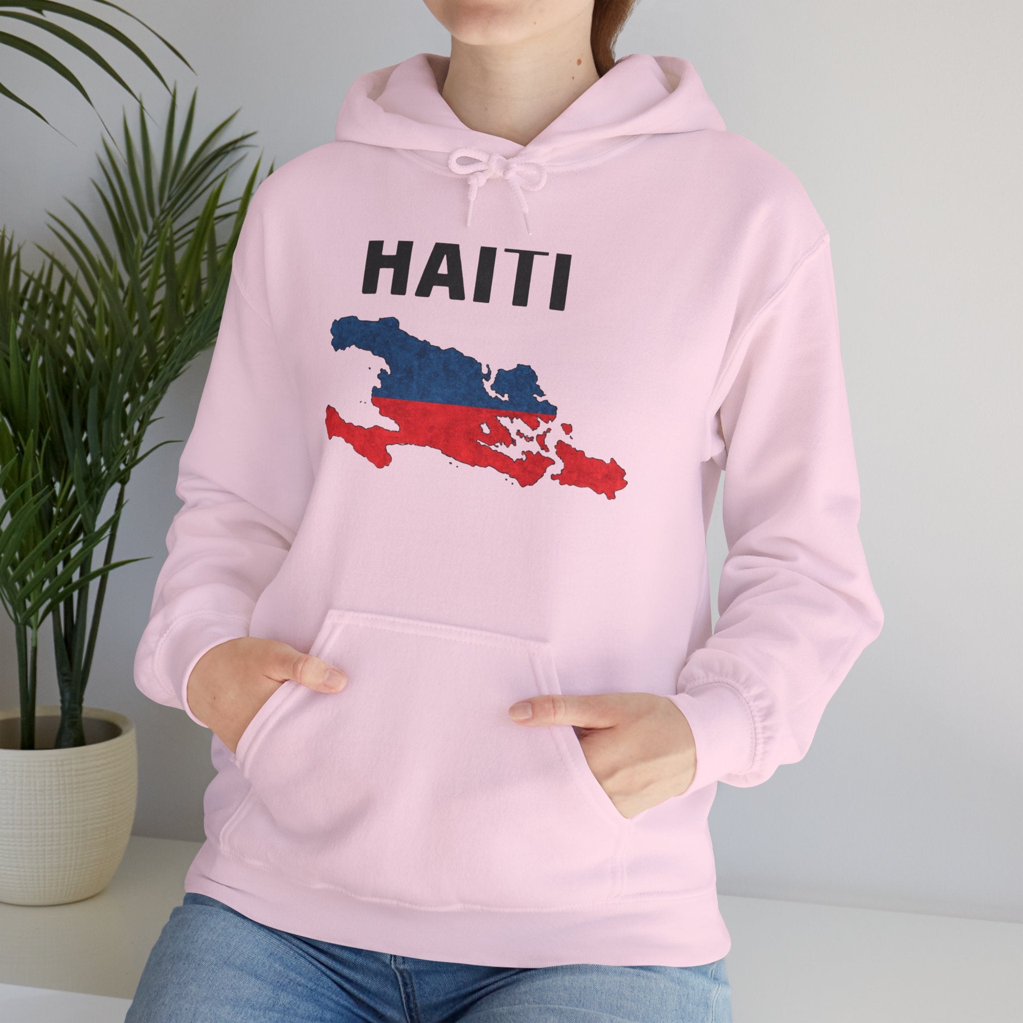 Haiti Map Hoodie – Patriotic Haiti Flag Map Sweatshirt