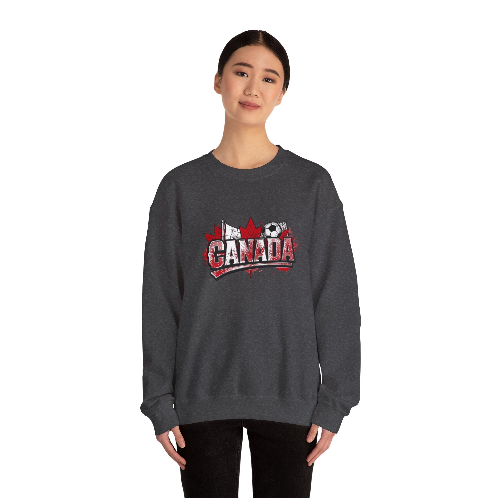 Canada Soccer Crewneck Sweatshirt – Maple Leaf Canada Graphic