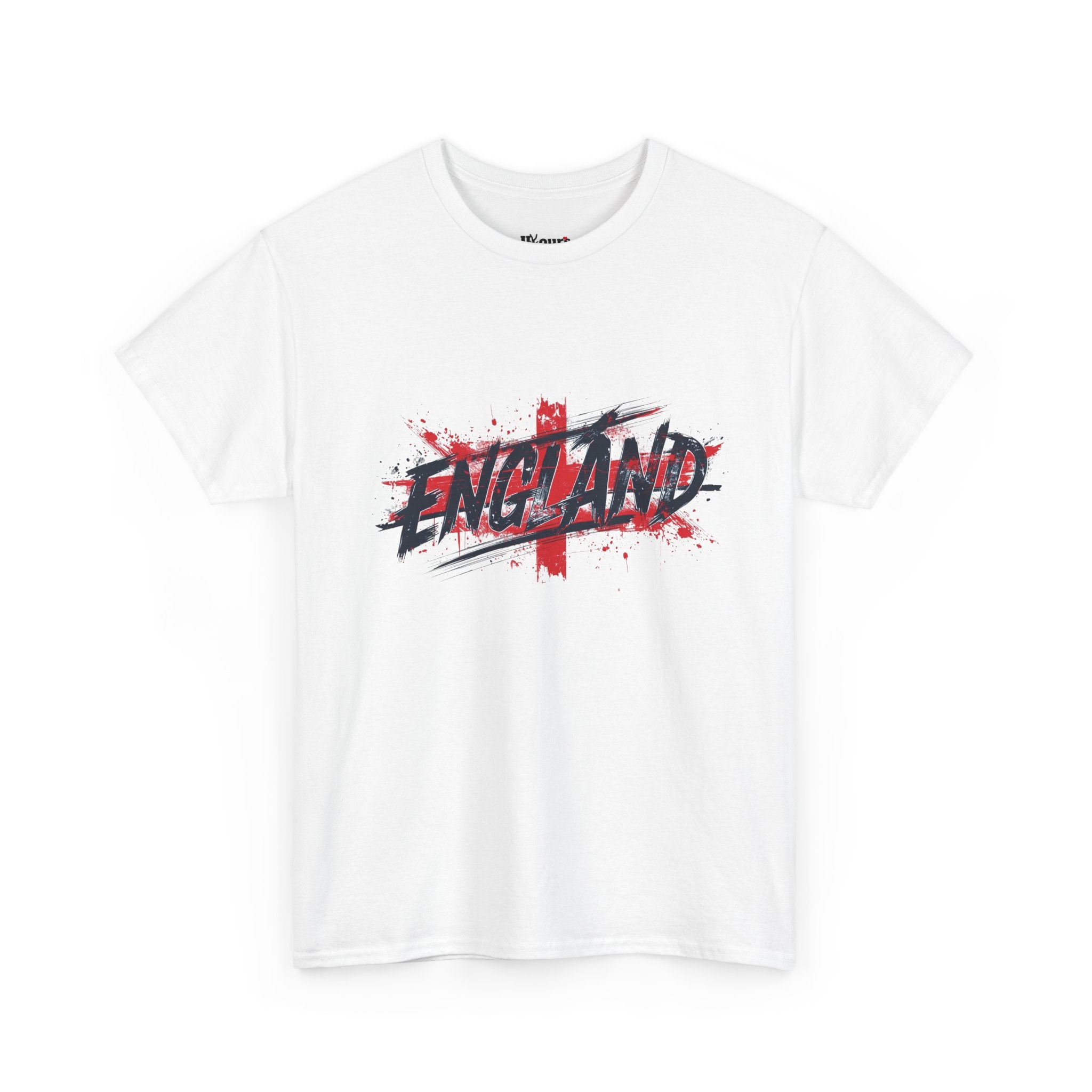 England Graphic T-Shirt — Grunge St. George Cross Football Fan Tee