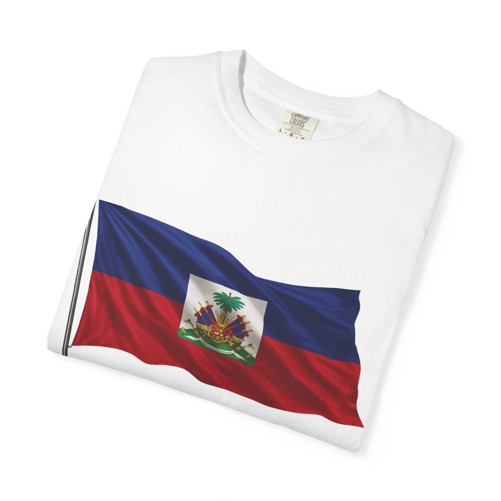 Haiti Flag T-Shirt — "L'Union fait la Force" Patriotic Tee