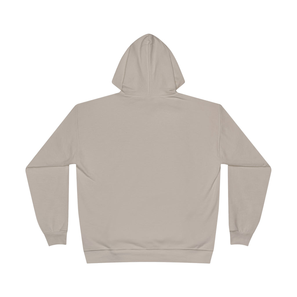 Minimal 'Yours' White Pullover Hoodie — Small Chest Script Logo