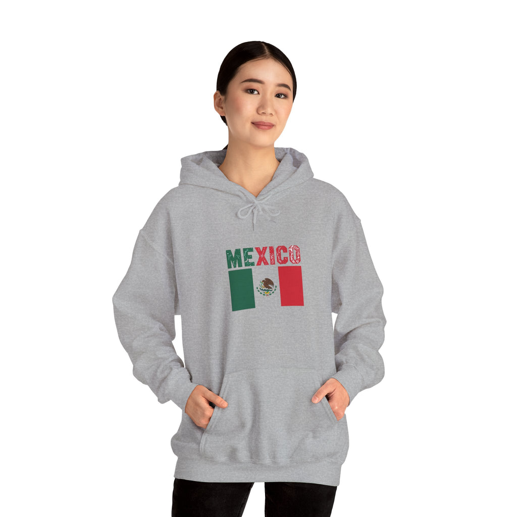Mexico Flag Hoodie - Mexican Pride Pullover with National Emblem