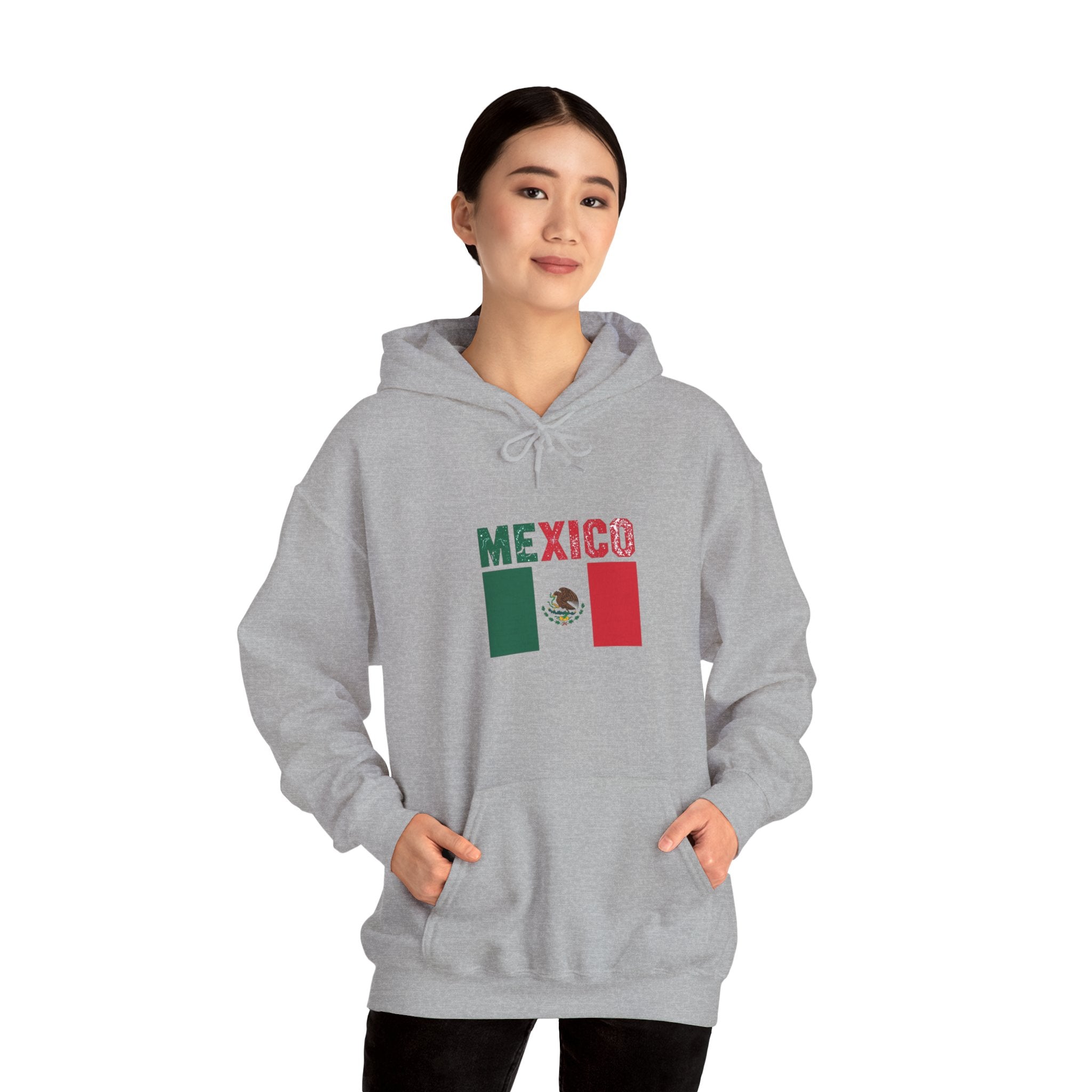 Mexico Flag Hoodie - Mexican Pride Pullover with National Emblem