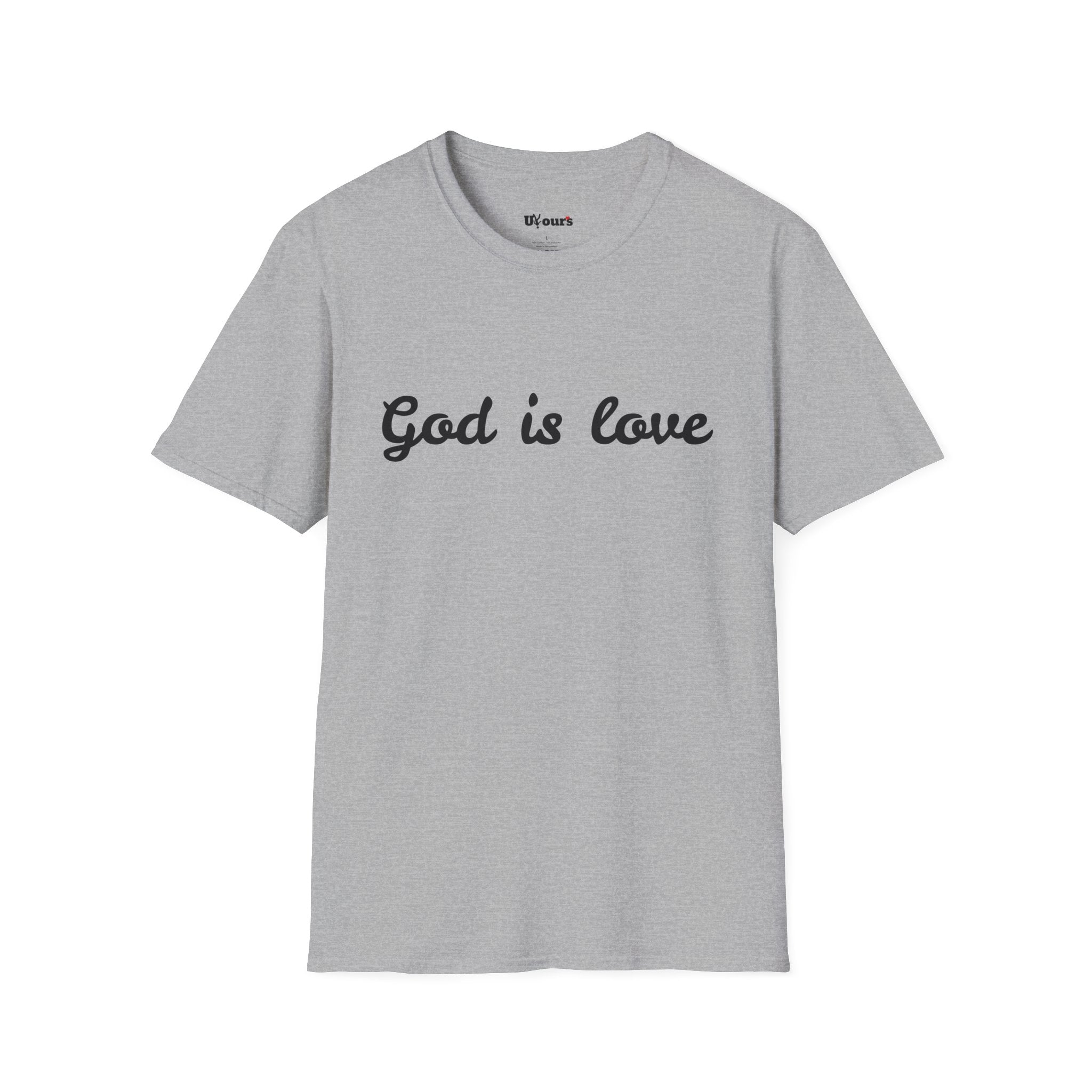 God is Love T-Shirt | Script Faith Christian Tee