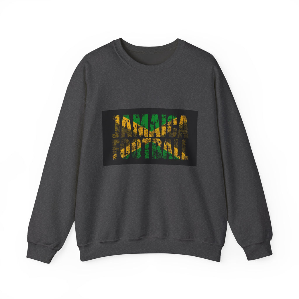 Crewneck Sweatshirt — Jamaican Flag Patterned DNA Graphic