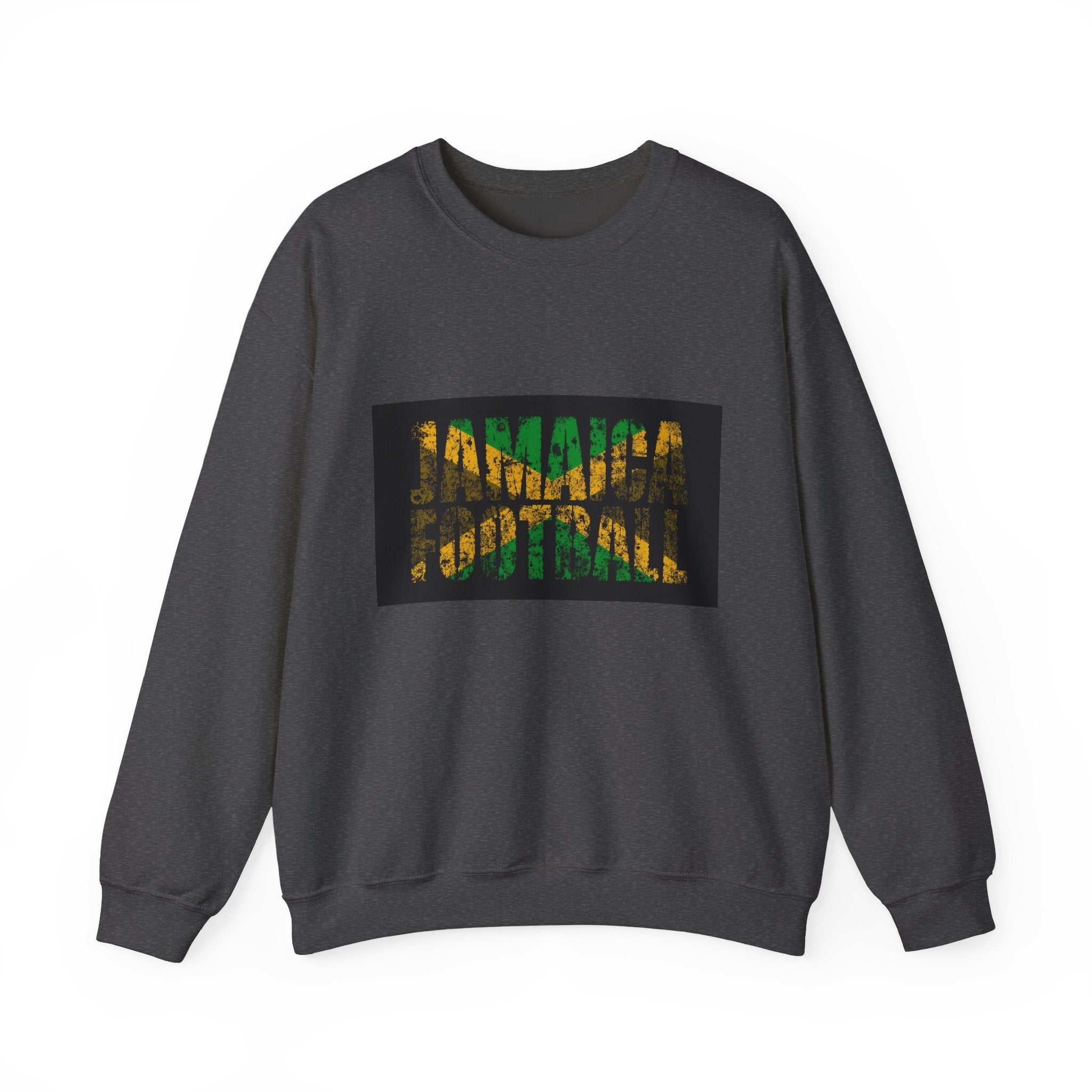 Crewneck Sweatshirt — Jamaican Flag Patterned DNA Graphic
