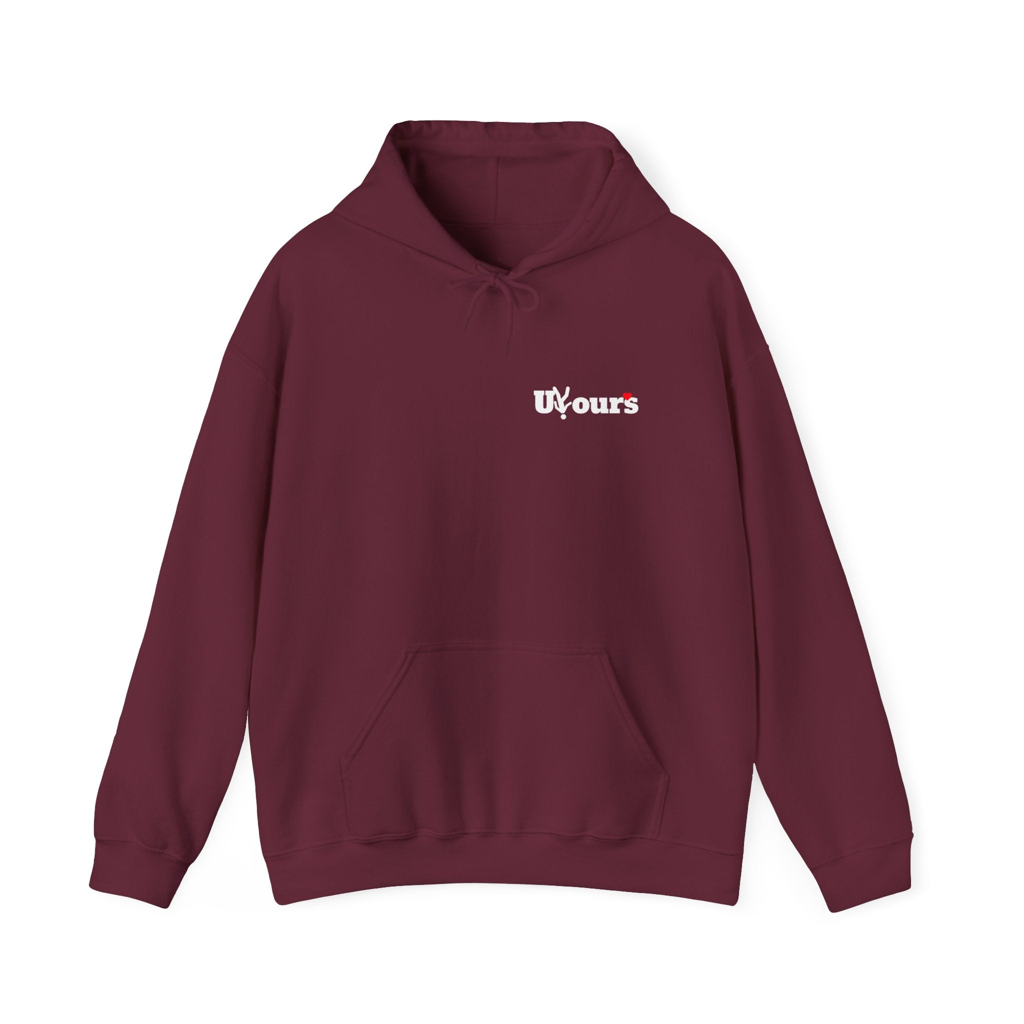 Hoodie — 'Uours' Minimalist Black Pullover