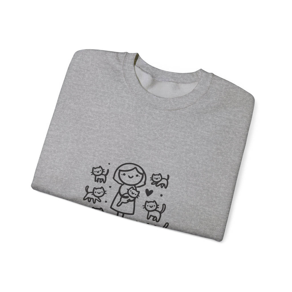 Unisex Heavy Blend™ Crewneck Sweatshirt Cat Theme