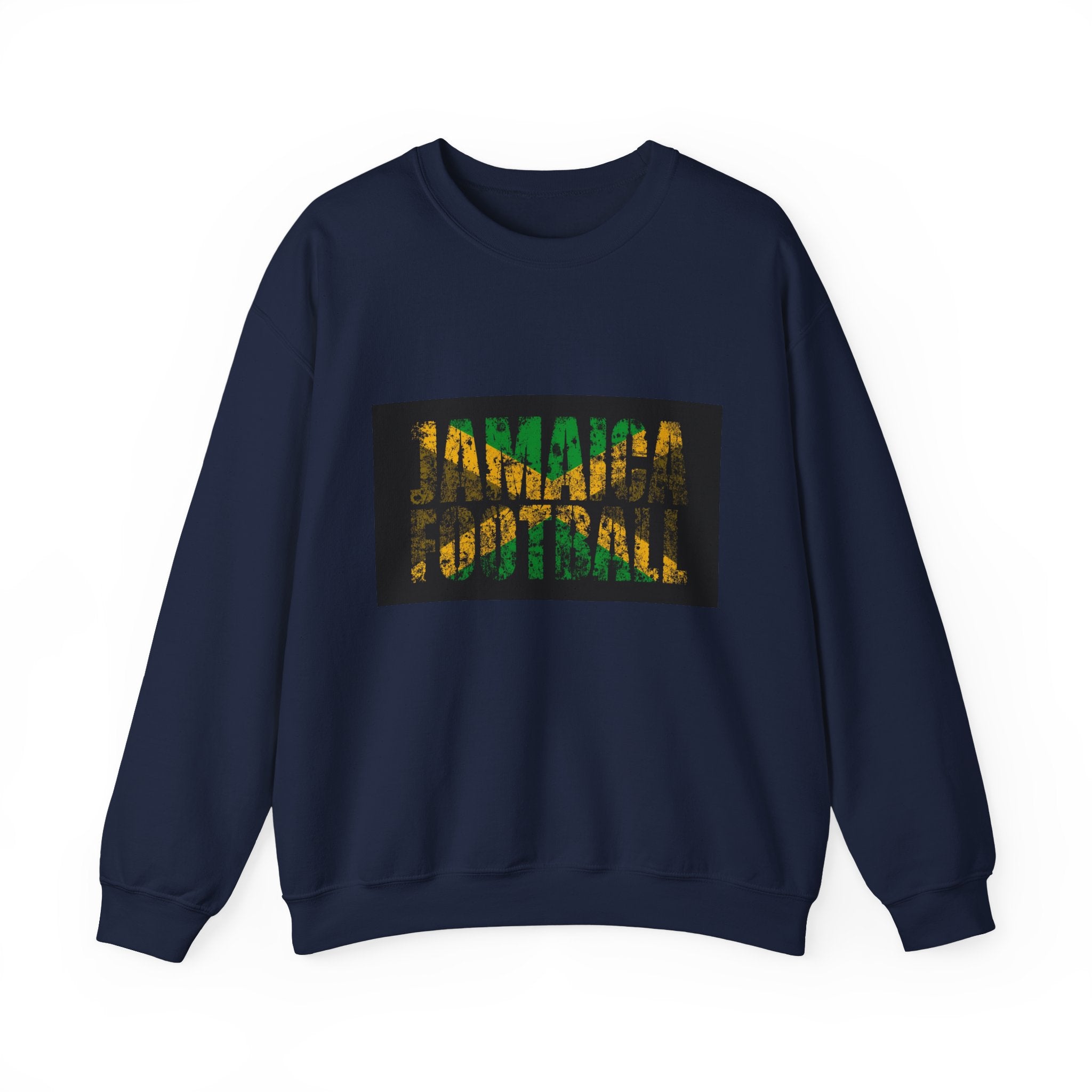 Crewneck Sweatshirt — Jamaican Flag Patterned DNA Graphic