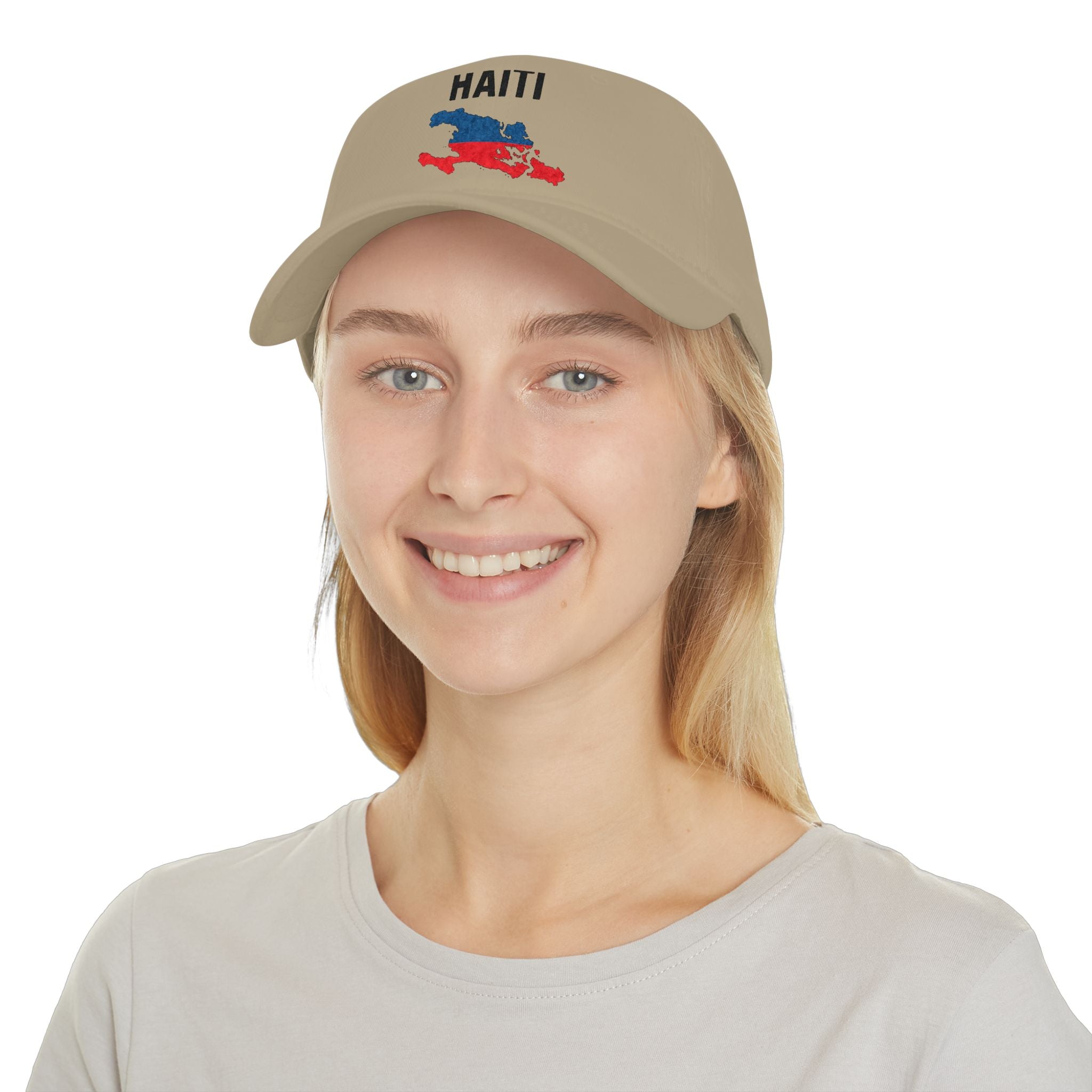 Haiti Flag Map Baseball Cap — Haitian Pride Low Profile Hat