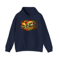 Guyana Map Sunset Hoodie | Tropical Palm Trees, Rasta Colors