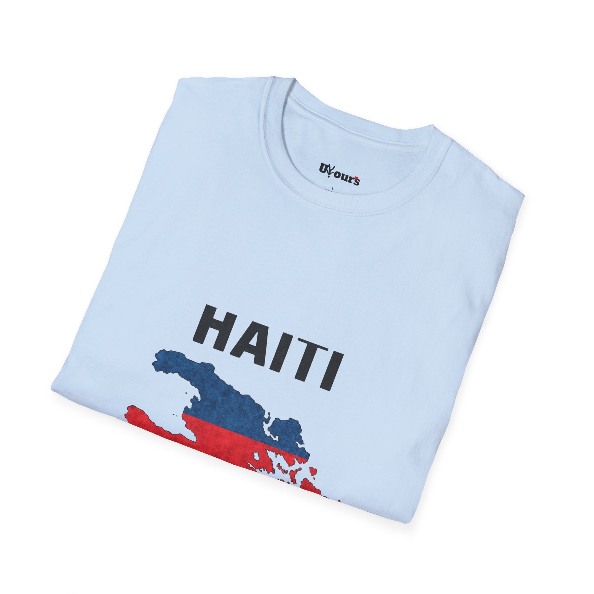 Haiti Flag Map T-Shirt — Patriotic Haiti Map Tee