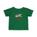 Infant Tee - "Mixed Into Perfection" USA & Jamaica Flag Baby Shirt