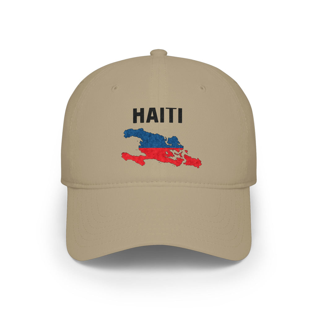 Haiti Flag Map Baseball Cap — Haitian Pride Low Profile Hat