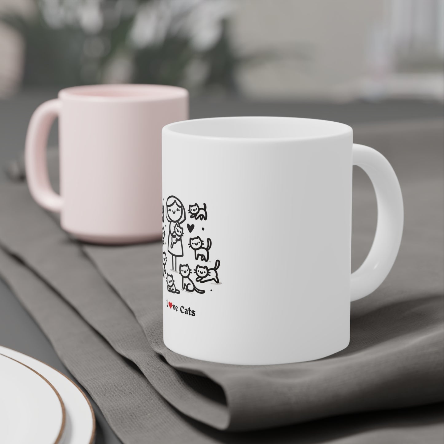 Ceramic Mugs (15oz\20oz) Cat Lover