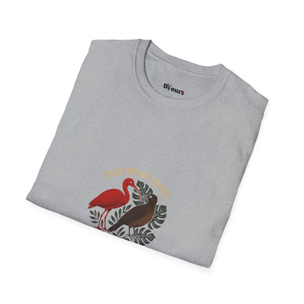 Trinidad & Tobago Floral Flamingo T-Shirt — Tropical Island Pride Graphic Tee