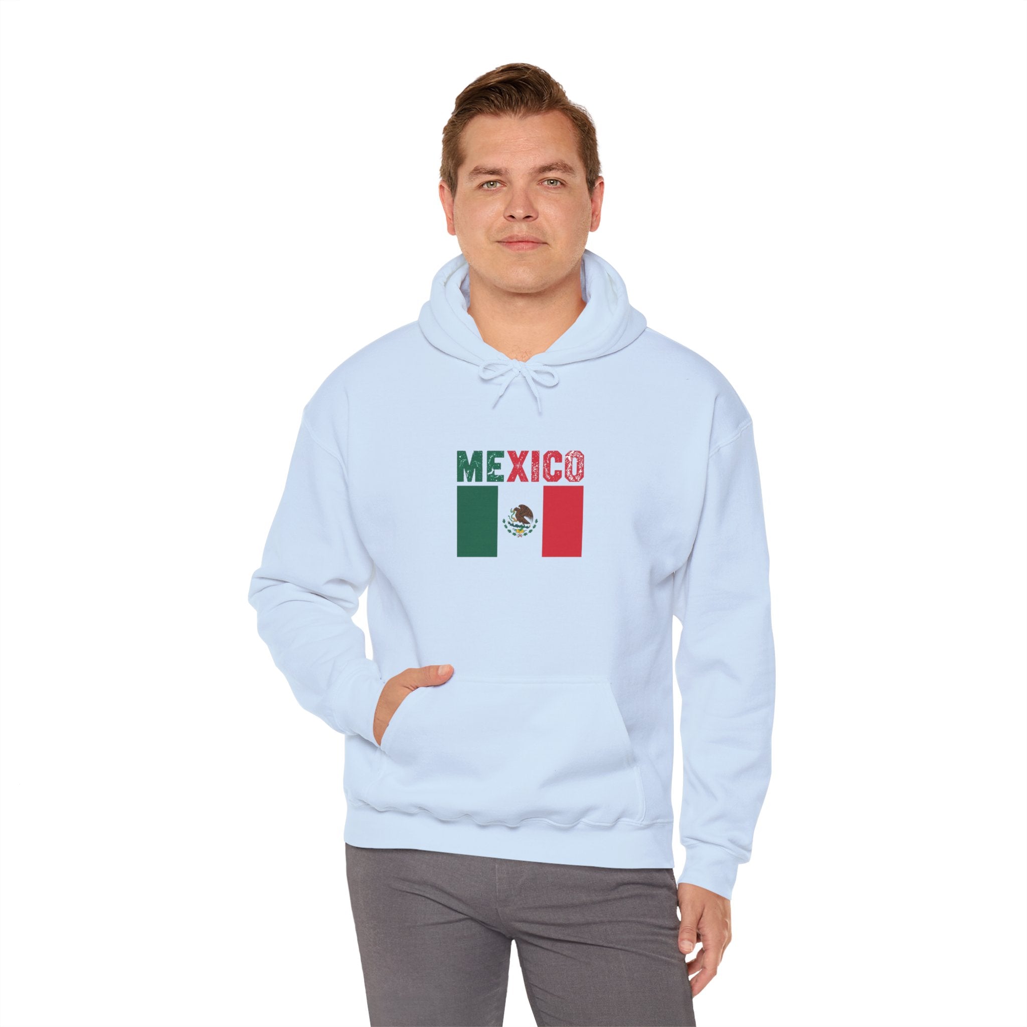 Mexico Flag Hoodie - Mexican Pride Pullover with National Emblem